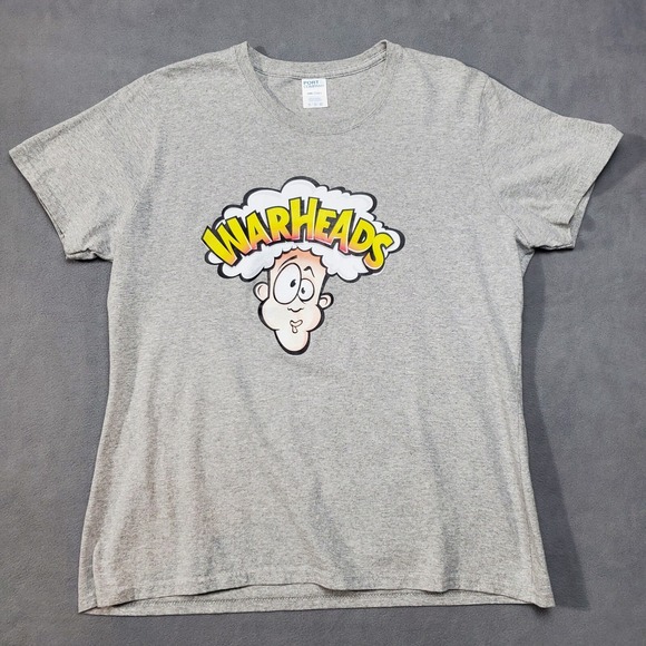 Port & Company Other - Warheads Candy Shirt  Size XL Gray Vintage 90s Sour Hard Candy Promo Tee